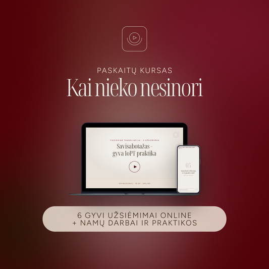 Paskaitų kursas "Kai nieko nesinori"